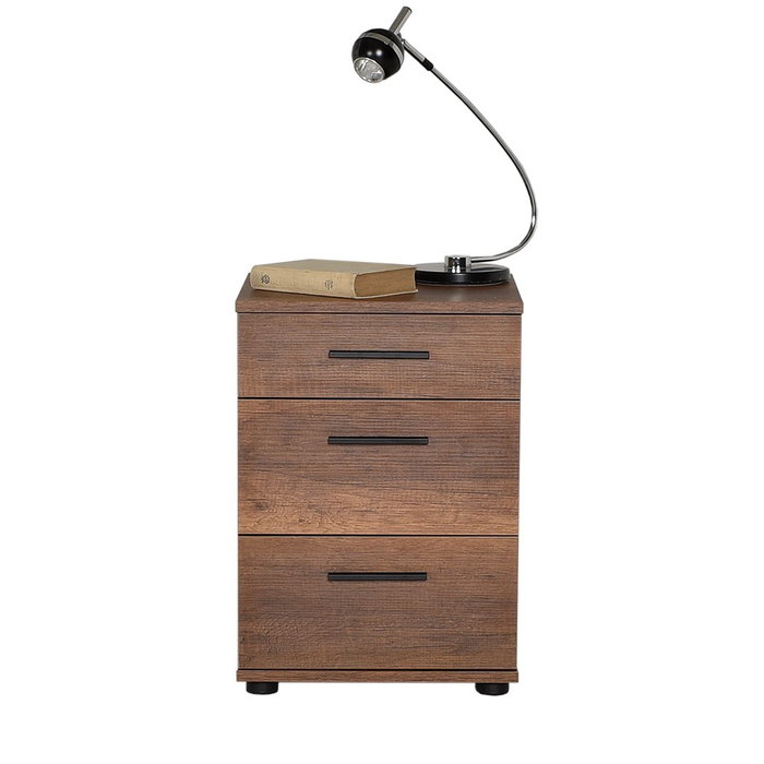Hanah Home Kmd-530-Oo-1 Mesilla de Noche Oslo y Nogal 40x57x39 cm